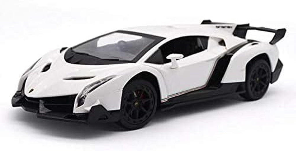 Remote Control RC CAR Racing Cars Compatible with Lamborghini Veneno Officially Licensed 1:24 Toy RC Cars Model Vehicle for Boys 6,7,8 Years Old,White